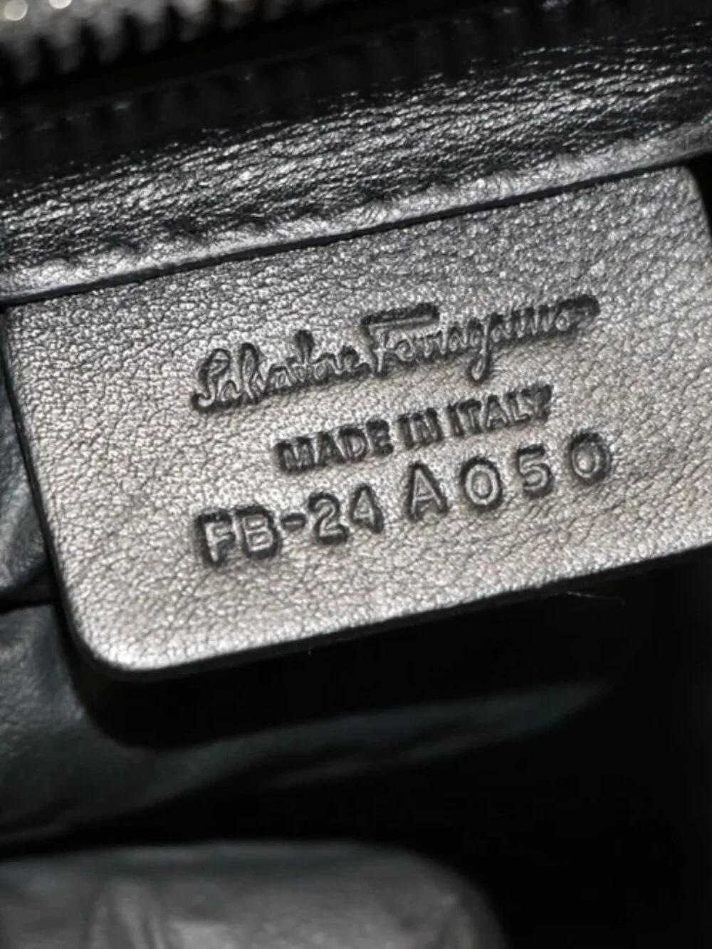 Salvatore Ferragamo Leather Gancini Briefcase - Black